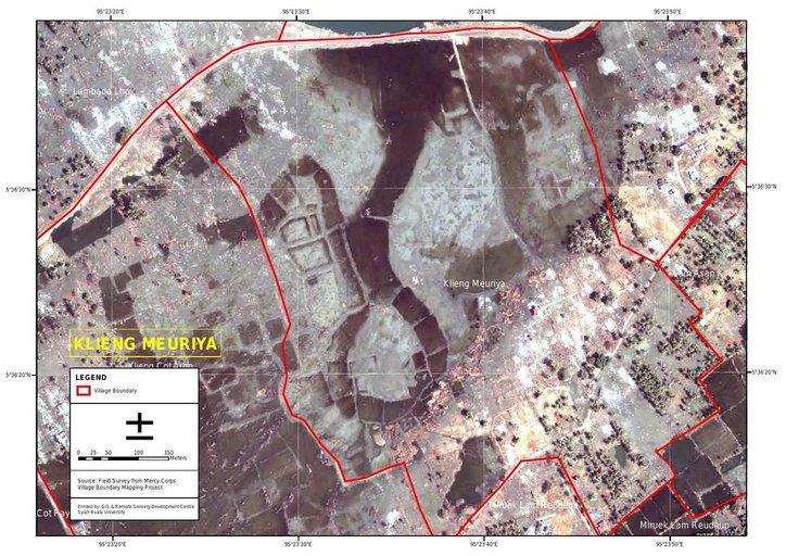Cuplikan layar peta : Klieng Meuria Post Tsunami