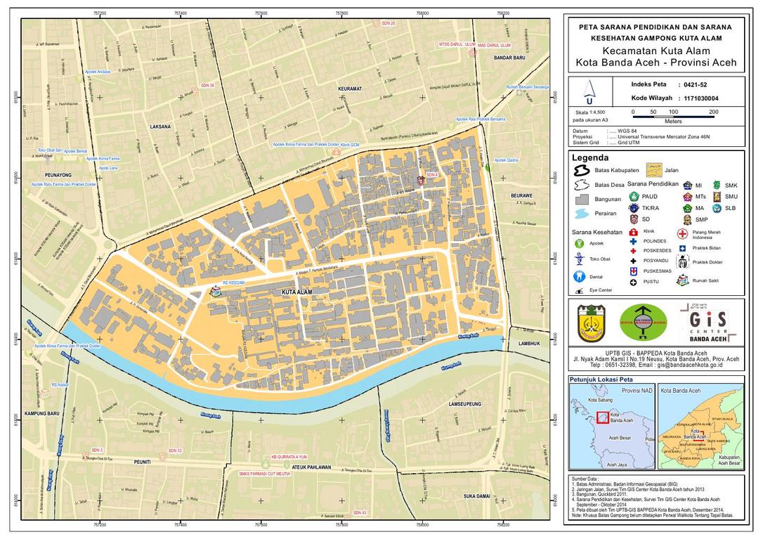 58 Peta Hasil Survei Sarana Pendidikan   Kesehatan Gp Kutaalam 