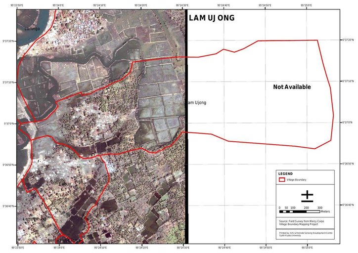 Cuplikan layar peta : Lam Ujong Post Tsunami