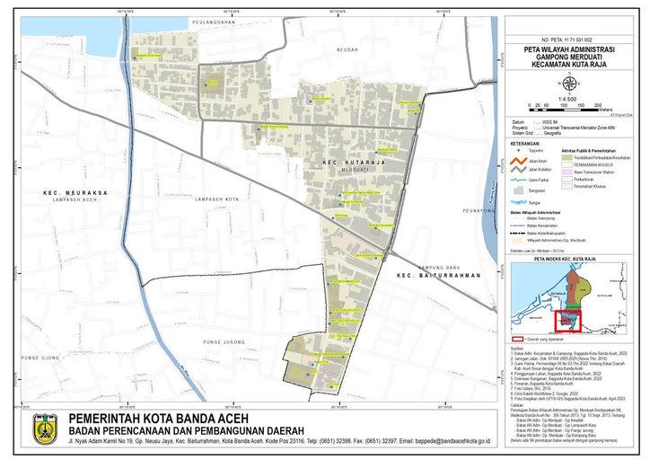 Cuplikan layar peta : Peta Batas Wilayah Administrasi Gp. Merduati