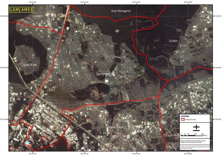 Cuplikan layar peta : Lamjamee Post Tsunami