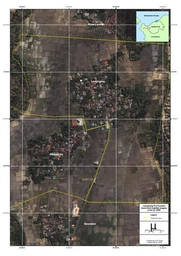 Cuplikan layar peta : Lampisang Pre Tsunami