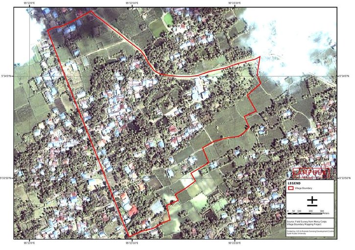 Cuplikan layar peta - Lampuuk Post Tsunami