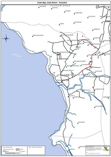 Cuplikan layar peta : Lhok Nga, Aceh Besar - Sumatra