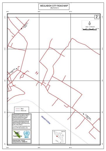 Cuplikan layar peta : Meulaboh City Road Map 2
