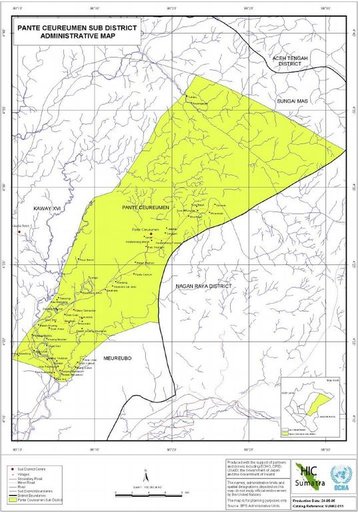 Cuplikan layar peta : Pante Ceureumen Subdistrict