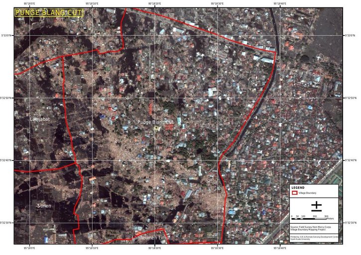 Cuplikan layar peta : Punge Blang Cut Post Tsunami