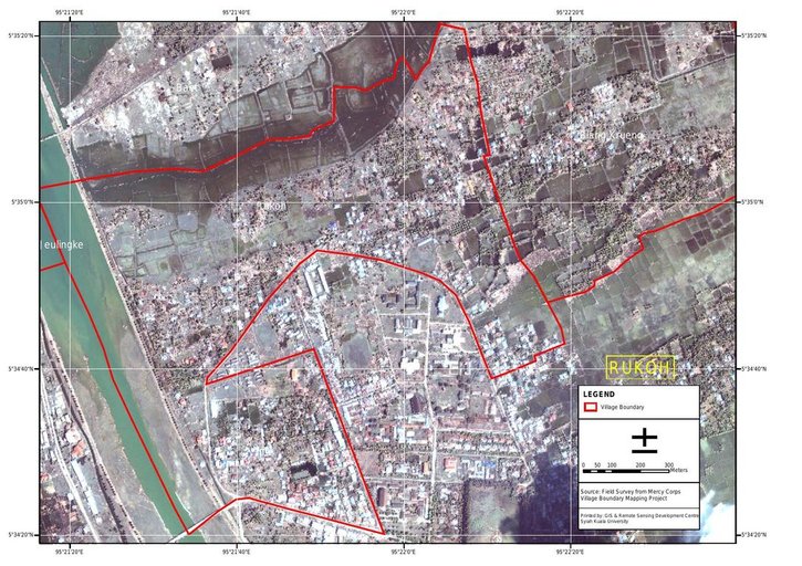 Cuplikan layar peta : Rukoh Post Tsunami