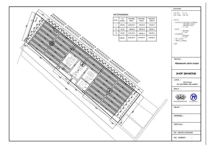 Cuplikan layar peta : Shop Drawing Site Plan Settlement Project Meurebo