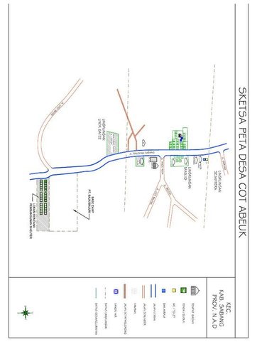 Cuplikan layar peta : Sketsa Peta Desa Cot Abeuk