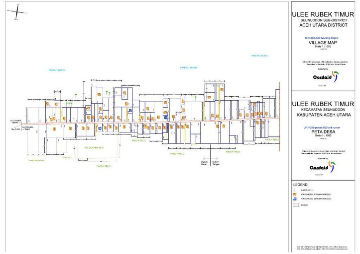 Cuplikan layar peta : Ulee Rubek Timur Village Map