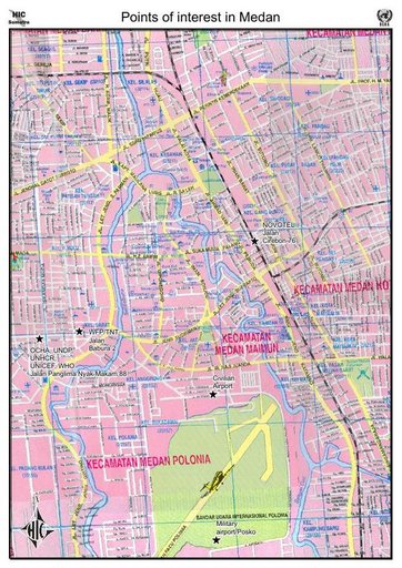 Cuplikan layar peta : Points Of Interest In Medan