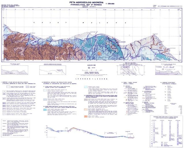 Cuplikan layar peta : Peta Hidrologi Indonesia/Hydrological Map Of Indonesia (Lhokseumawe And Simpang Ulim)