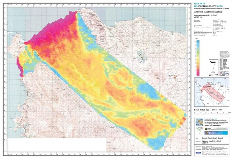 Cuplikan layar peta : Banda Aceh Ground Water Reconaisance Survey 1