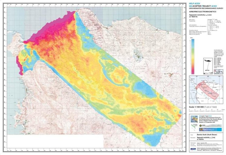 Cuplikan layar peta : Banda Aceh Ground Water Reconaisance Survey 2