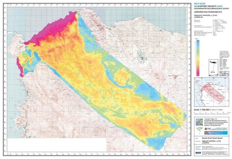 Cuplikan layar peta : Banda Aceh Ground Water Reconaisance Survey 3