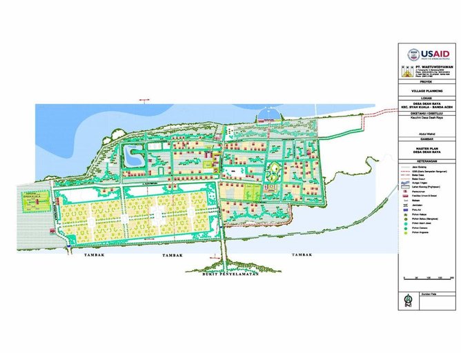 Cuplikan layar peta : Deah Raya Village Planning Map