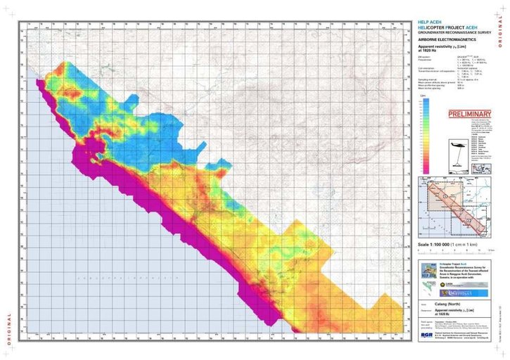 Cuplikan layar peta : Calang Ground Water Reconaisance Survey 2