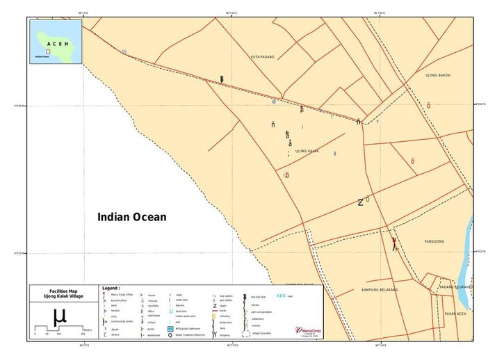 Cuplikan layar peta : Facilities Map Ujong Kalak Village