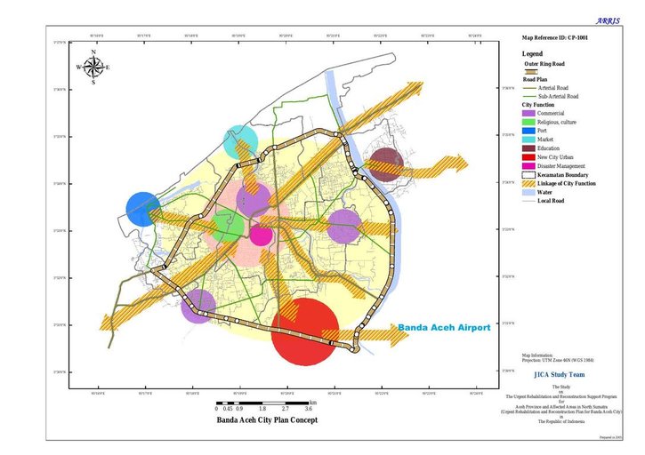 Cuplikan layar peta : Banda Aceh City Plan Concept
