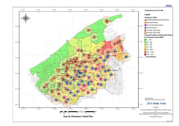 Cuplikan layar peta : Map for Elementary School Plan