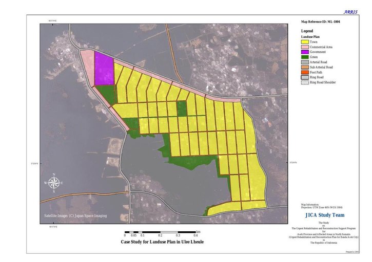 Cuplikan layar peta : Case Study for Landuse Plan in Ulee Lheule