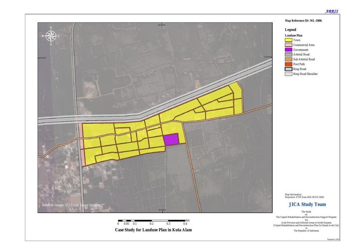 Cuplikan layar peta : Case Study for Landuse Plan in Kuta Alam