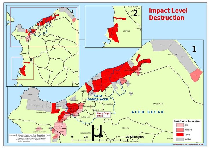 Cuplikan layar peta : Impact Level Destruction