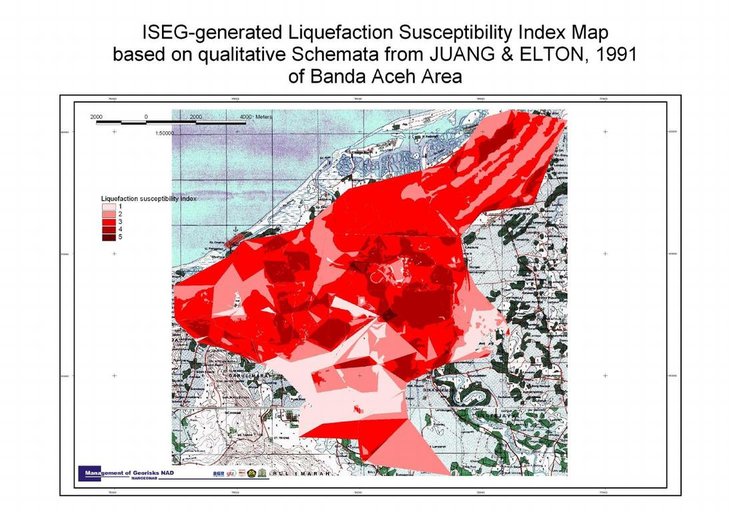 Cuplikan layar peta : Banda Aceh ISEG Liquefaction Map