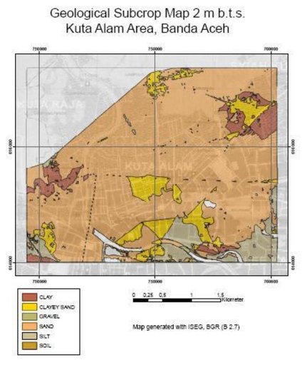 Cuplikan layar peta : Kuta Alam ISEG Subscrop Map