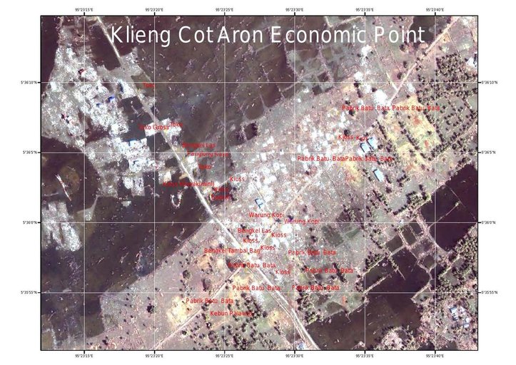 Cuplikan layar peta : Klieng Cot Aron Economic Point